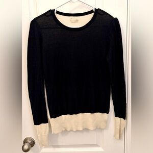 Urban Outfitters Black and Cream Women's Sweater